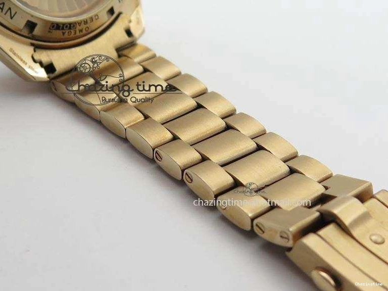 0601 Premium Seamaster Professional Chrono RG Black Ceramic Black Dial On RG Bracelet A 8212